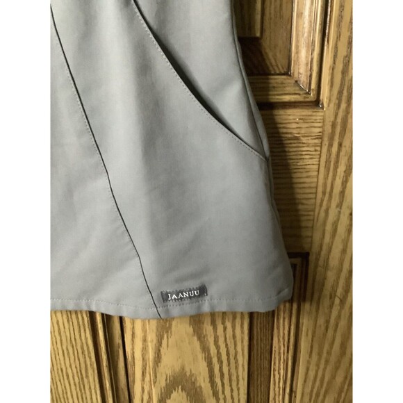 Jaanuu Princess Full Zip Scrub Top Gray Size Small - Picture 3 of 7